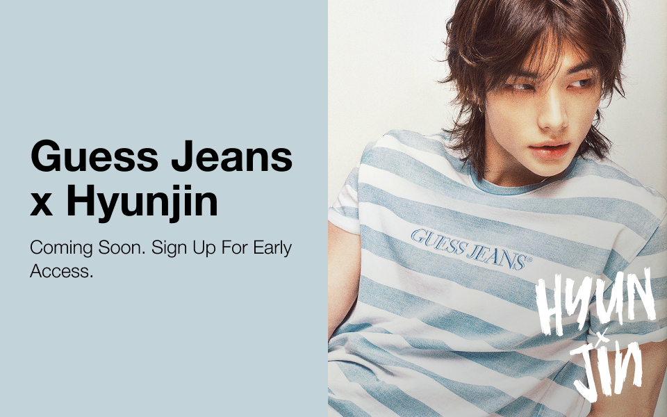 Guess Jeans featuring Hyunjin,sign up for early access