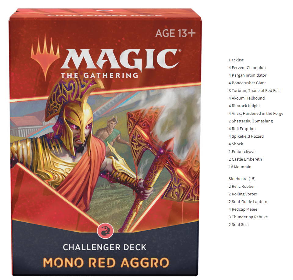 Challenger deck red aggro