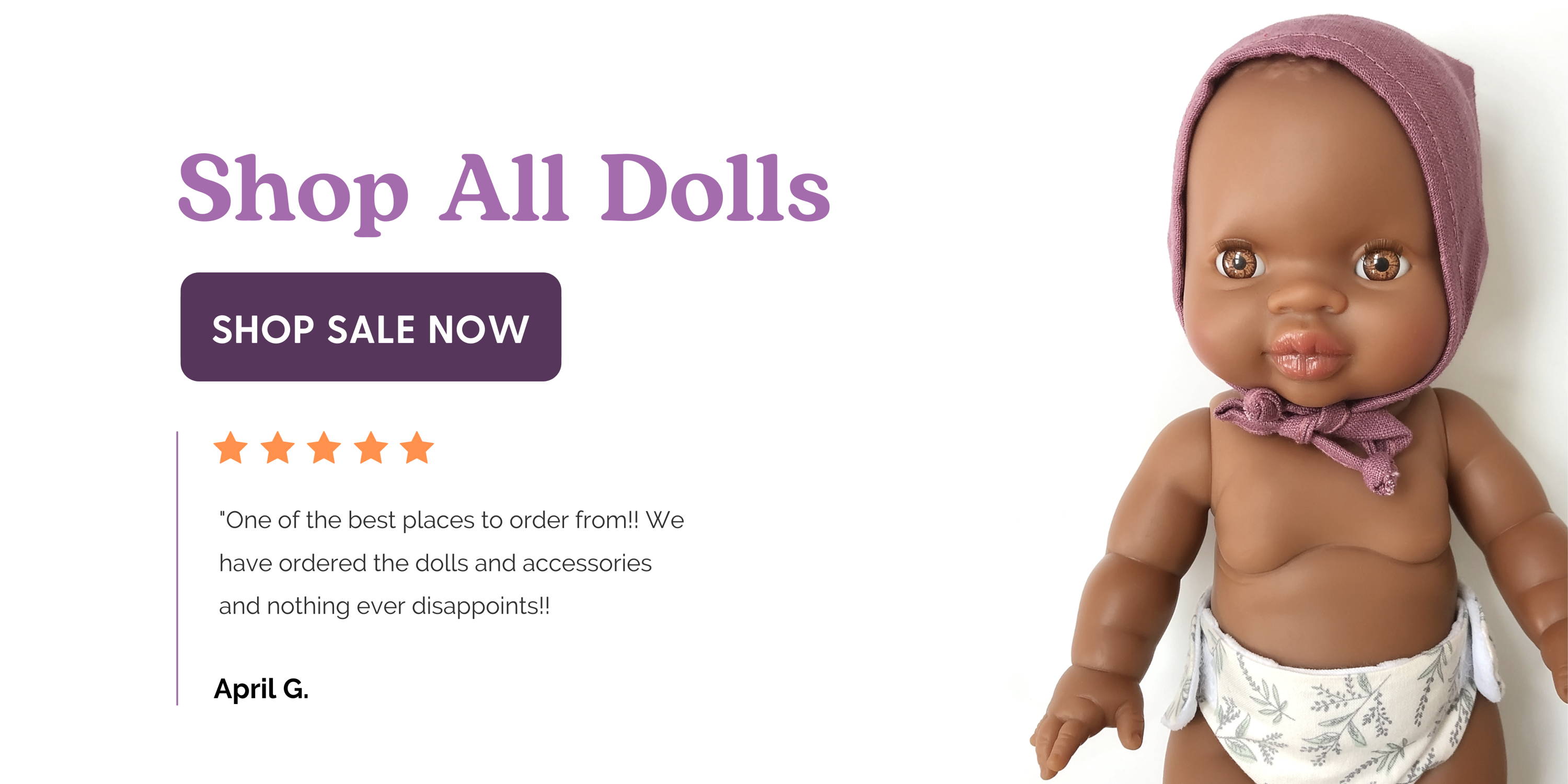 Shop all dolls sale. 