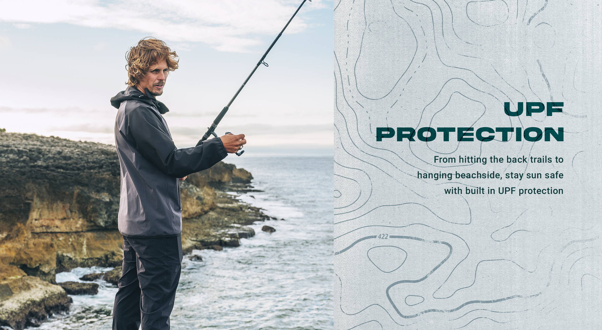 Hurley Explore Get Out There. UPF Protection