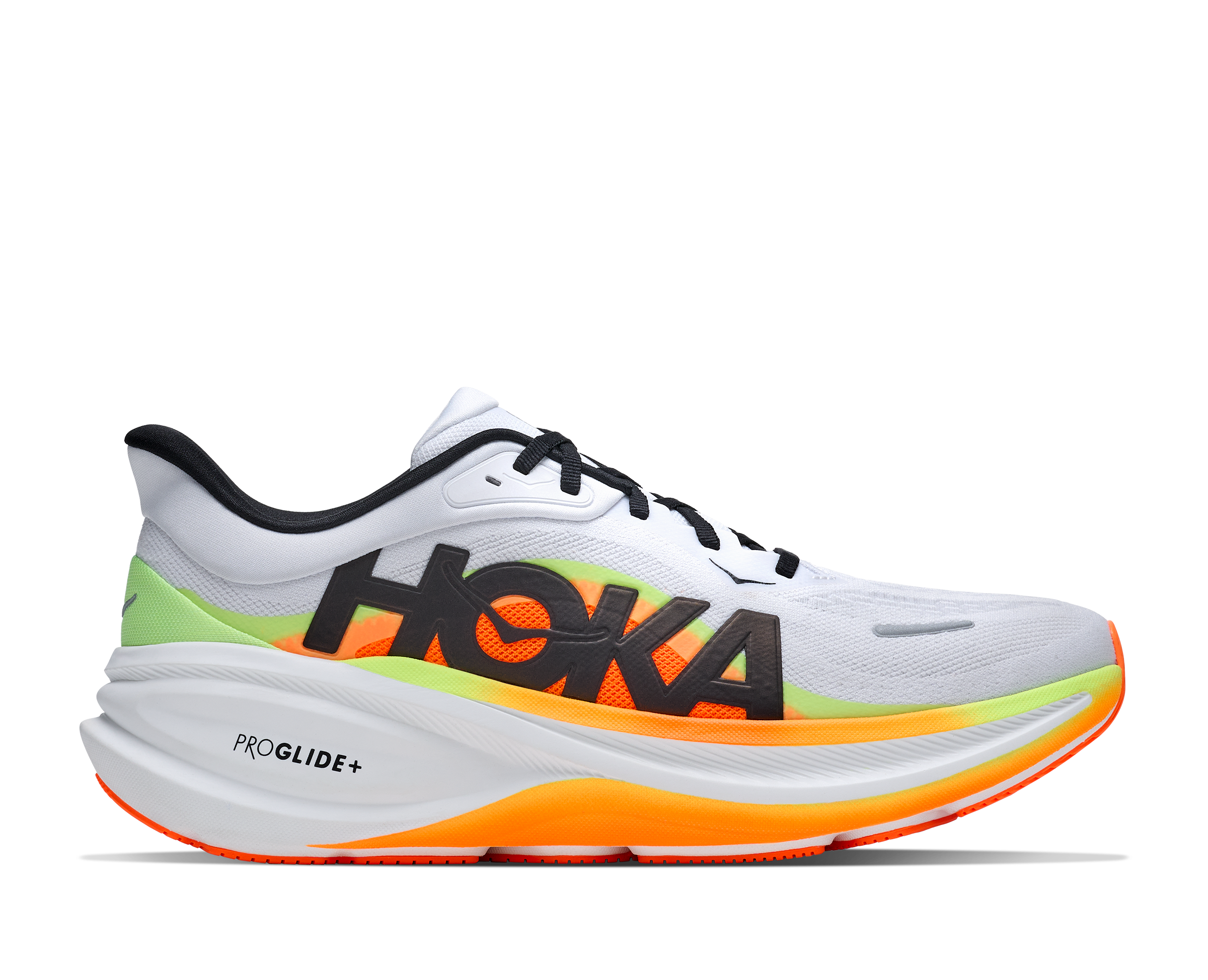 Der Hoka Clifton Pro in seitlicher Ansicht.
