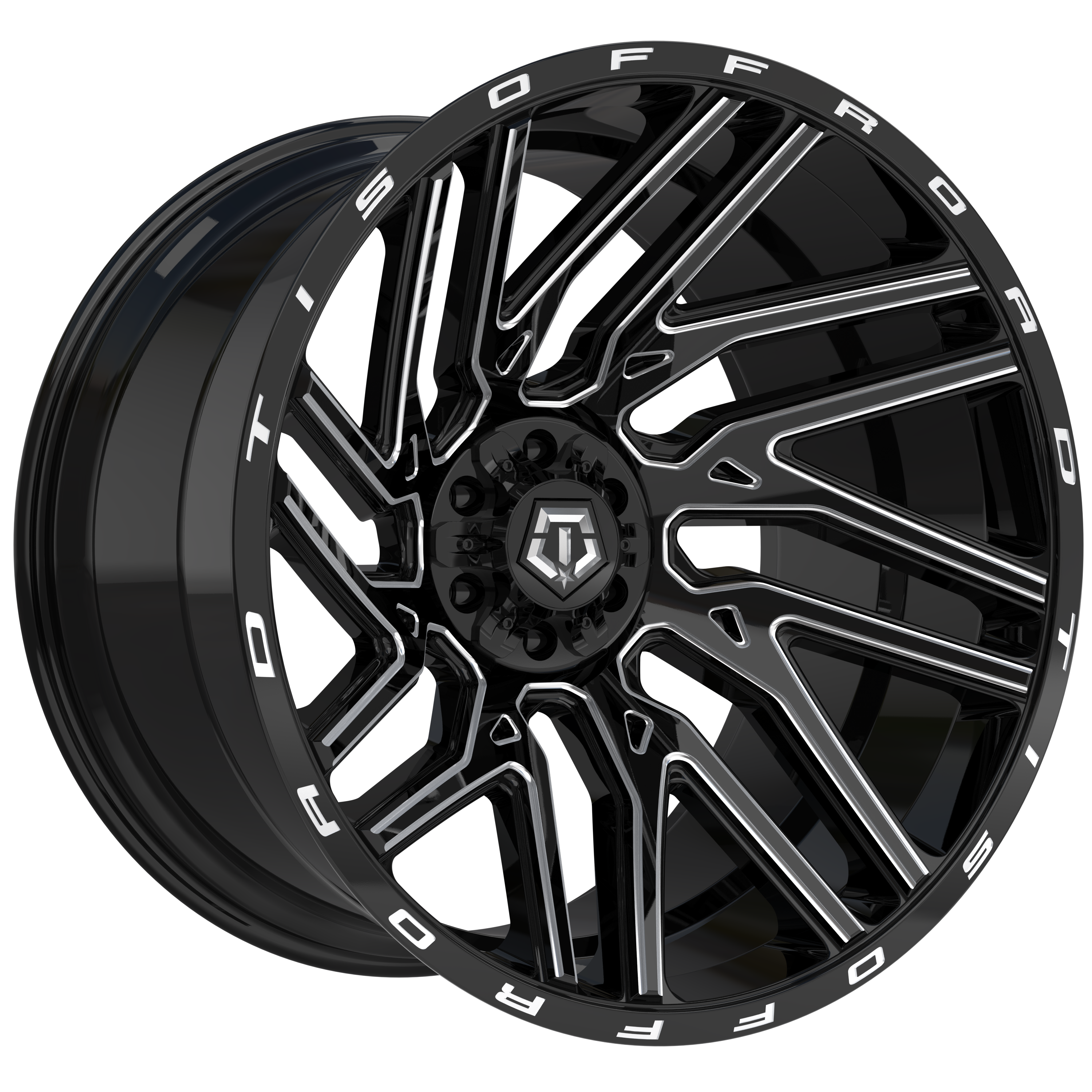 TIS554 Milled Black Wheel Rim