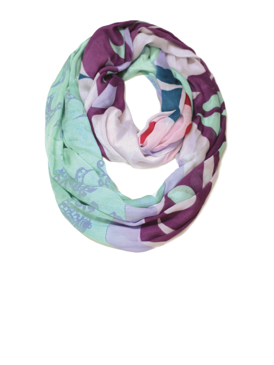 Hummingbird Circle Scarf by Francis Dick, Kwakwaka'wakw