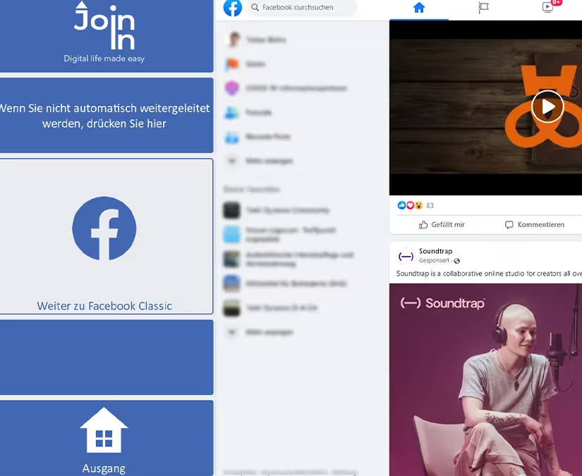 Accessible Facebook von Tobii Dynavox aus dem Bereich “Accessible Apps” in Communicator 5