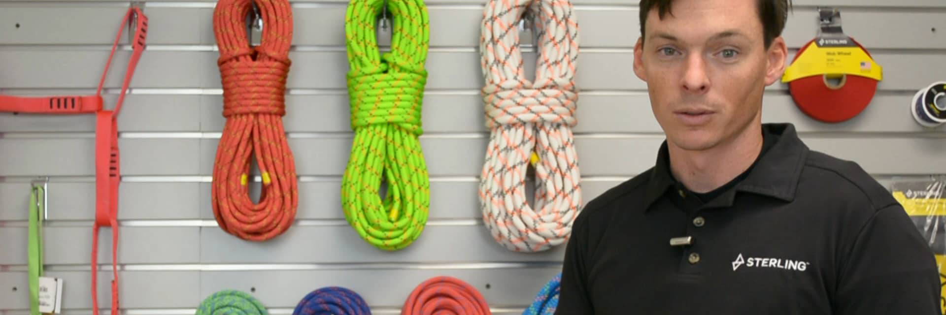 image of Matt Hunt from Sterling talks about the Sterling WorkPro Series of Static Ropes