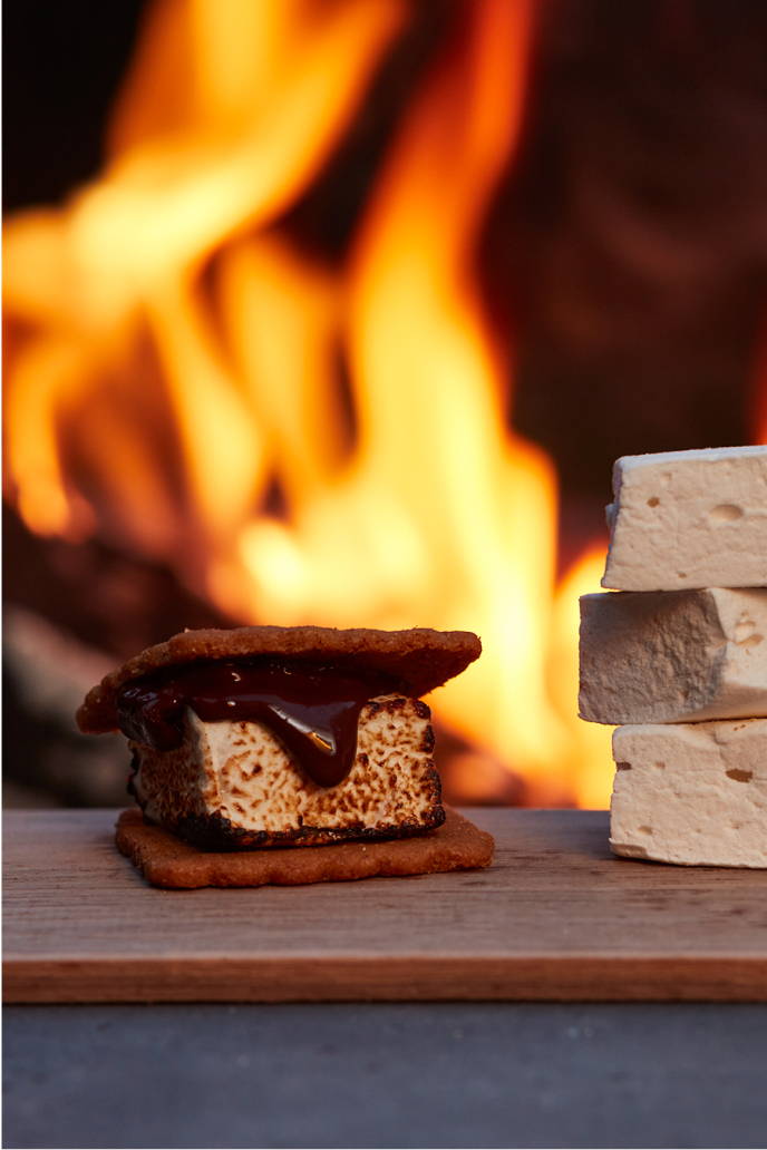 S'Mores by a campfire