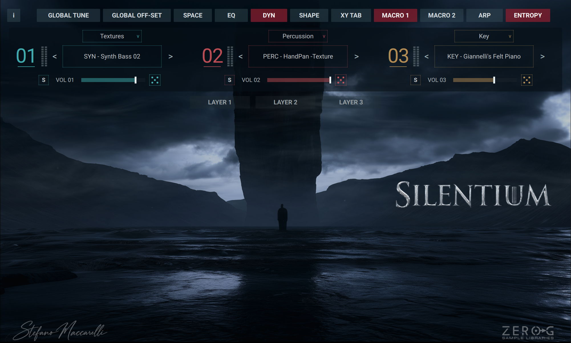 Zero-G Elements Silentium Main GUI 2