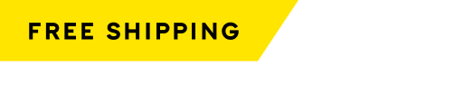 Free shipping banner with yellow background.
