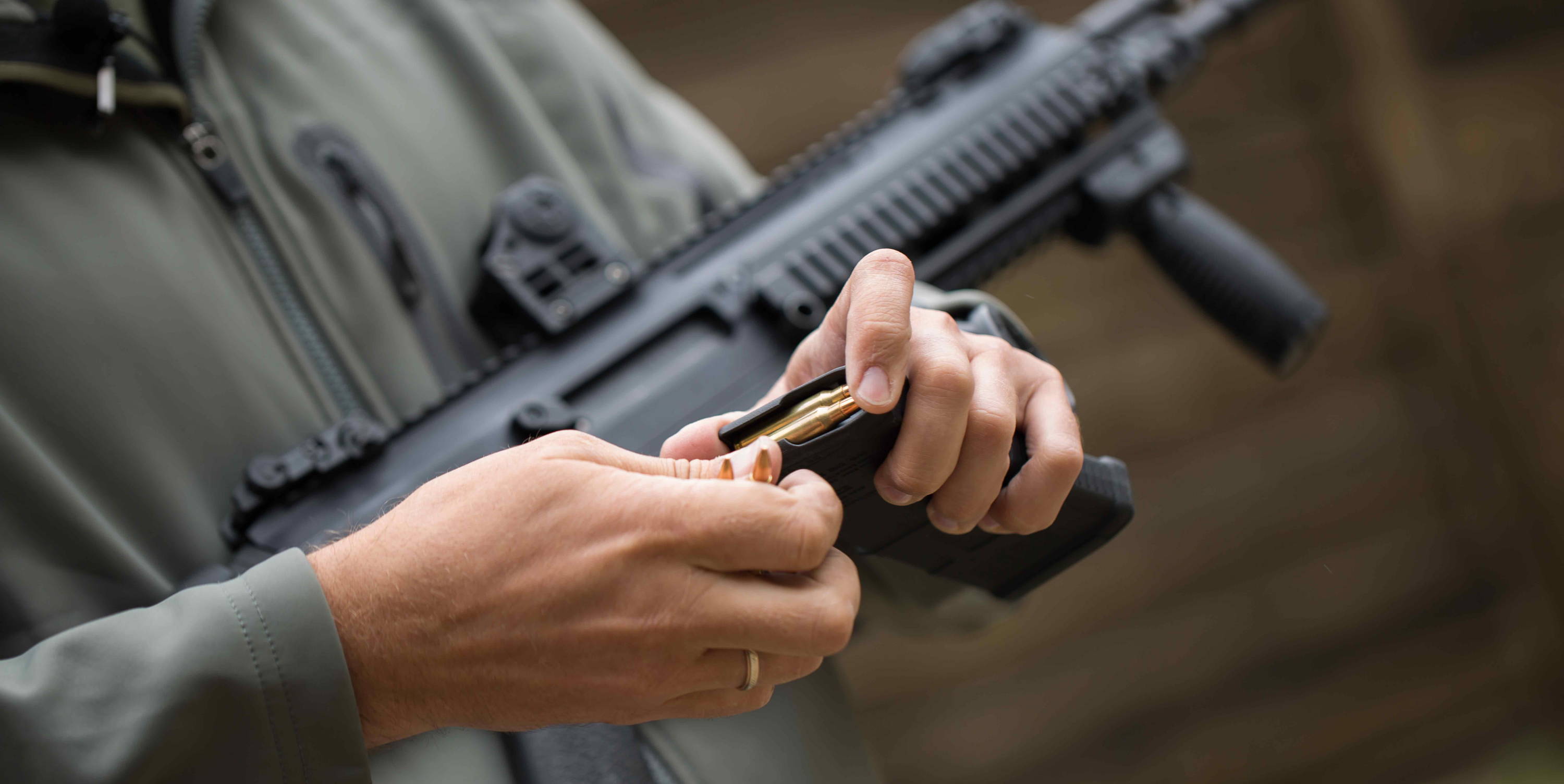 loading ammunition into a magazine