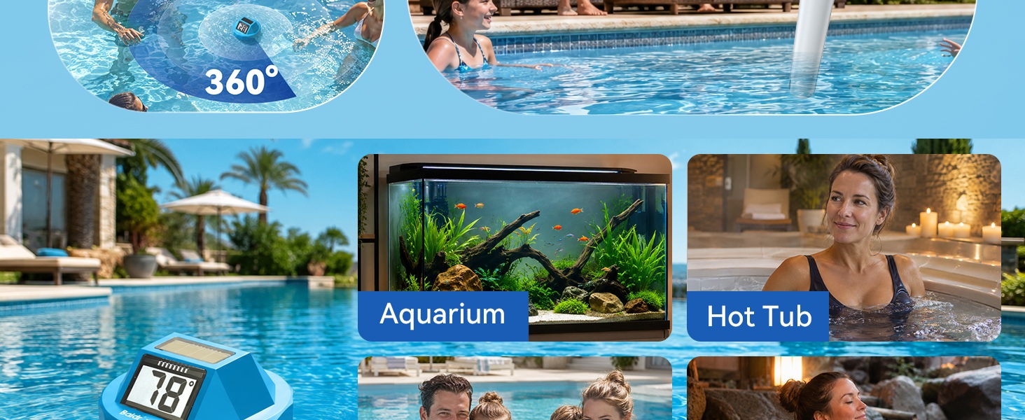 Image showcasing a pool, aquarium, and hot tub experiences.