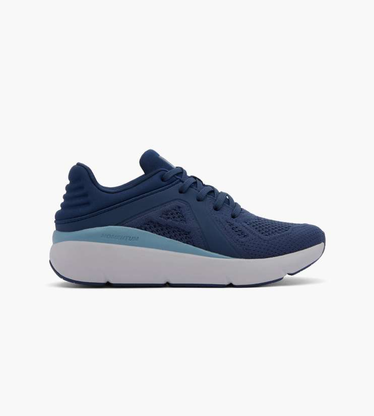 The ABEO MXV Shift athletic sneaker in navy is super supportive for all day comfort walking