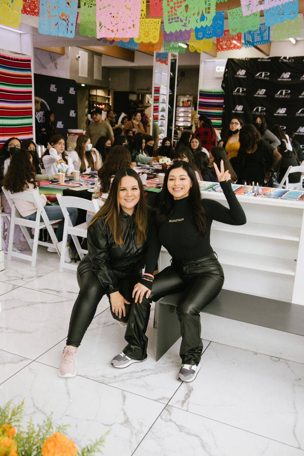 hispanic heritage month x new balance 2 guest speakers pose for camera