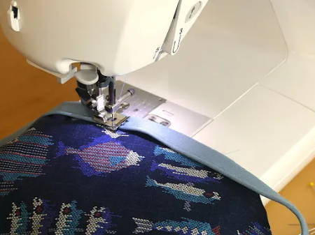 Piping Foot on Sewing Machine