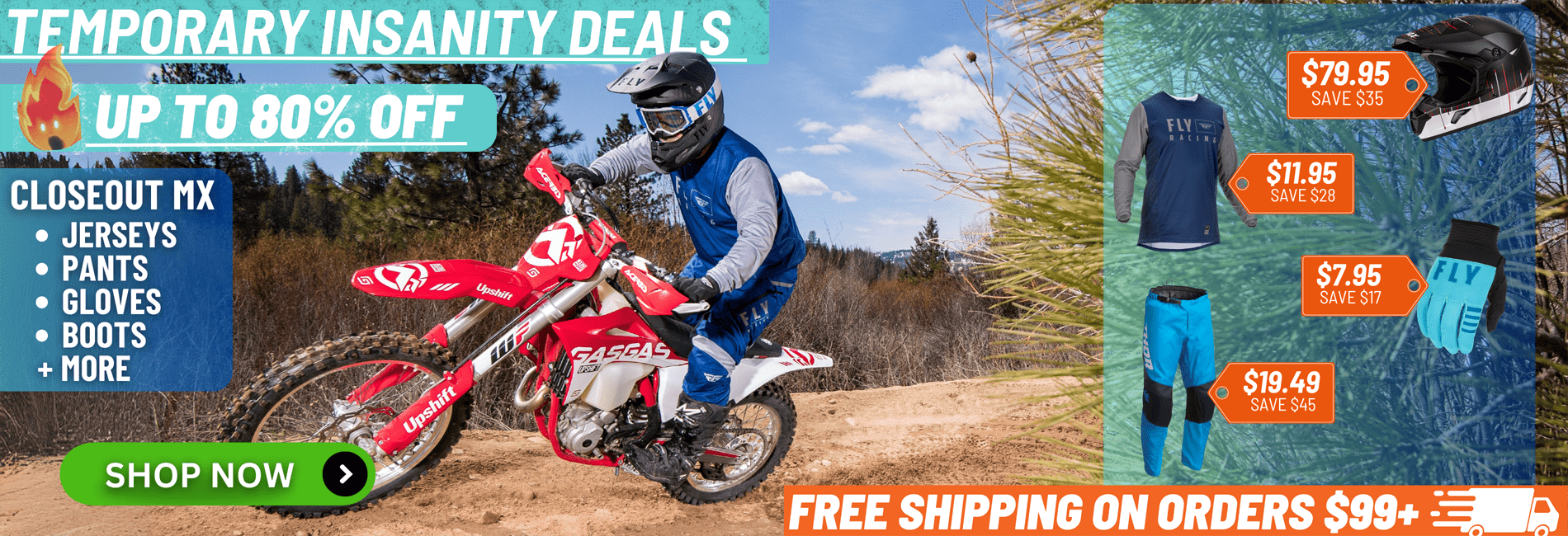 Insane Deals on MX up to 80 percent off