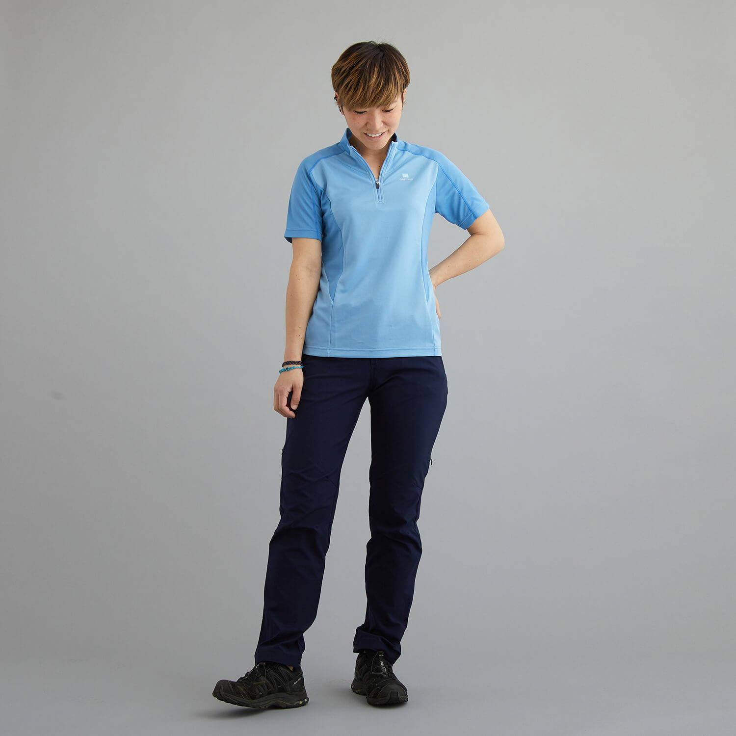 finetrack（ファイントラック ）/ドラウトフォースジップT/ライトブルー/WOMENS