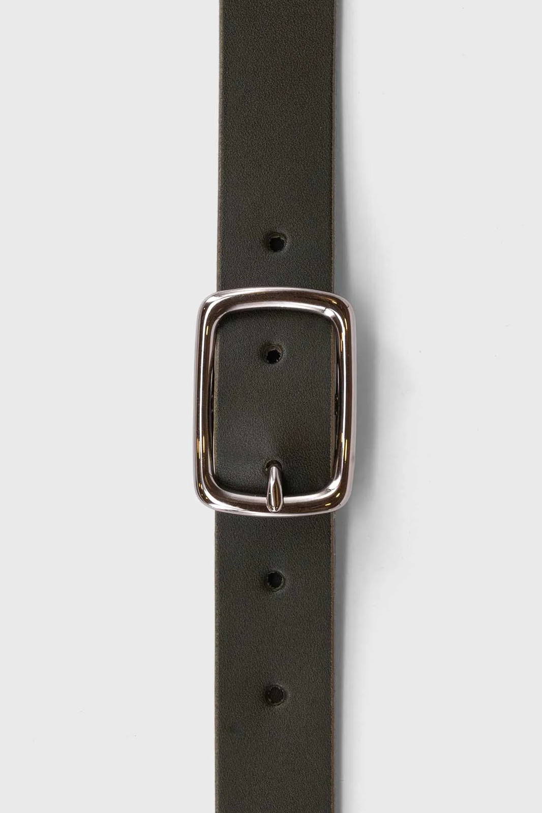 Leather Belt Olive Green Full Grain Vegetable Tanned Leather