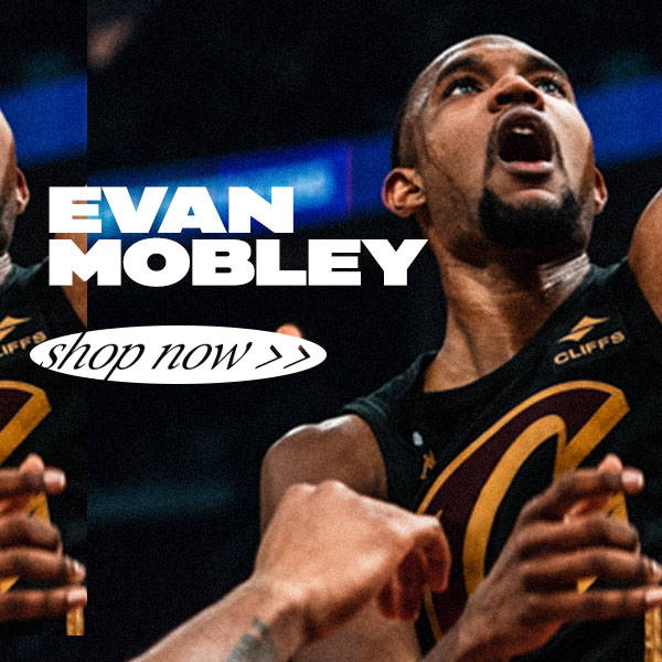 Shop official Evan Mobley jerseys, tees, hoodies, and more.