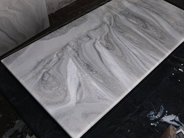 white exotic marble epoxy