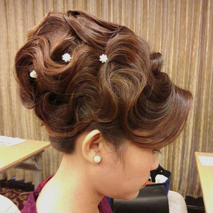 Formal Finger Wave Updo Hairstyle