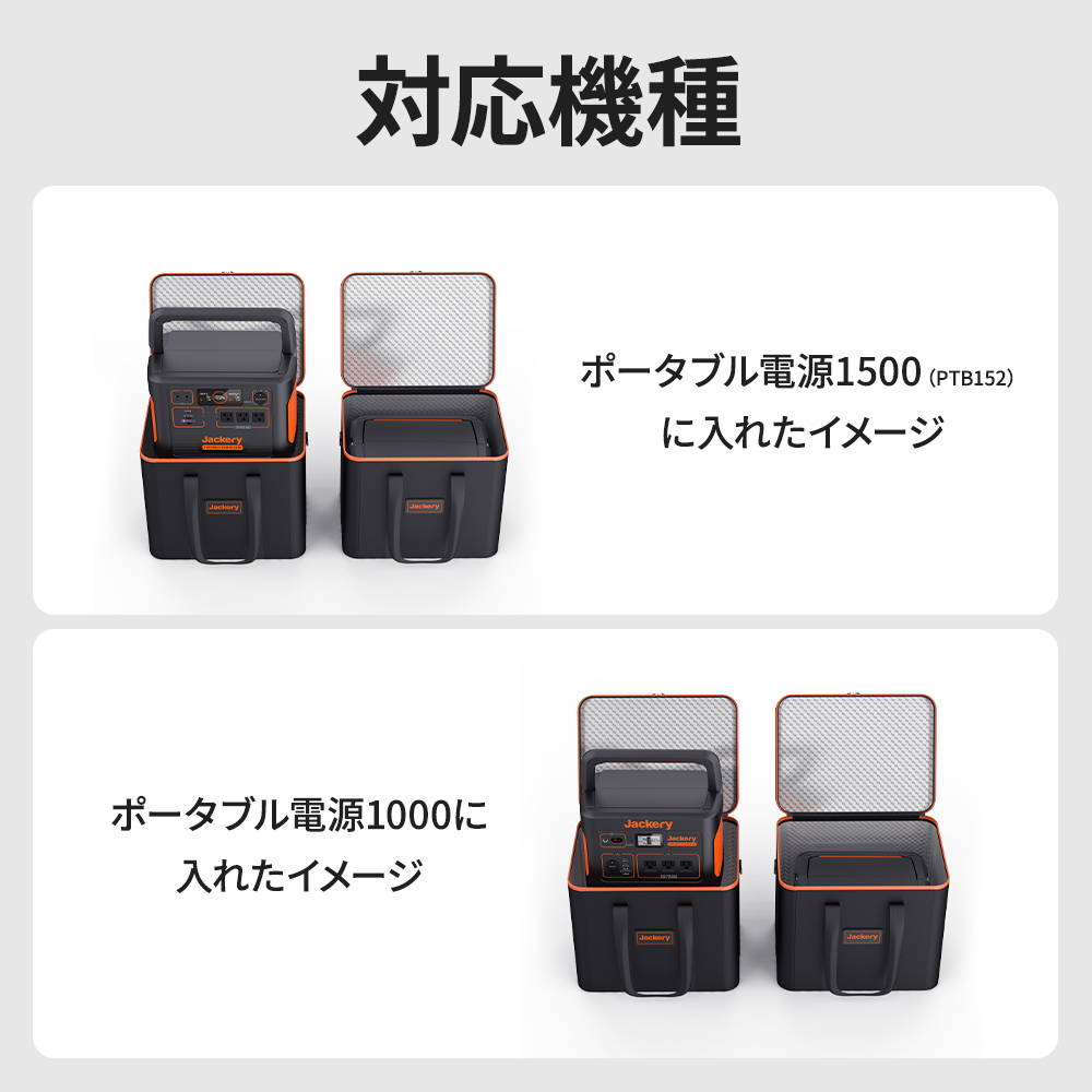 Jackery ポータブル電源 収納バッグ P15(JPC-1500B) – Jackery Japan Jackery ポータブル電源 収納バッグ P15(JPC-1500B) – Jackery Japan