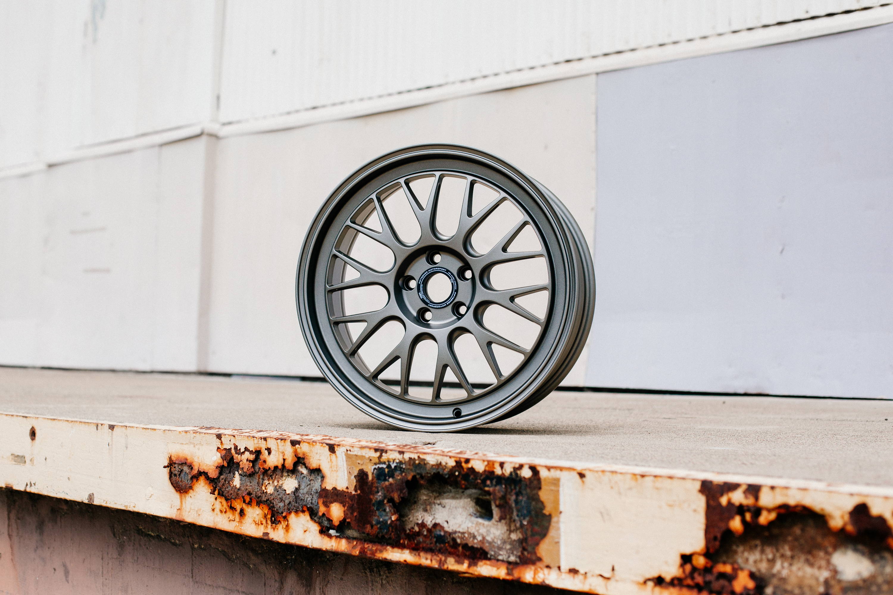 Close-up of a fifteen52 wheel