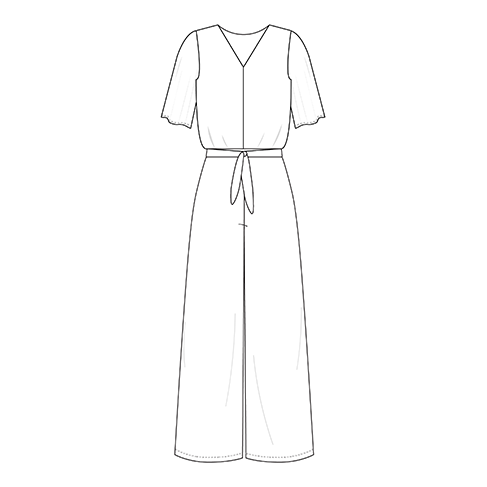 Rendering of a jumpsuit for Miik design contest
