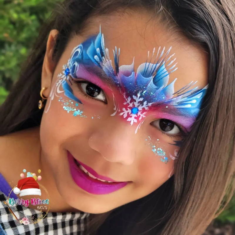 butterfly face paint mask girl 
