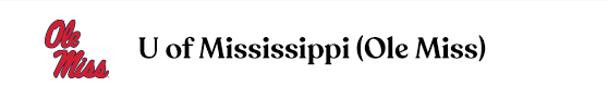 OLE MISS COLLEGE APPAREL