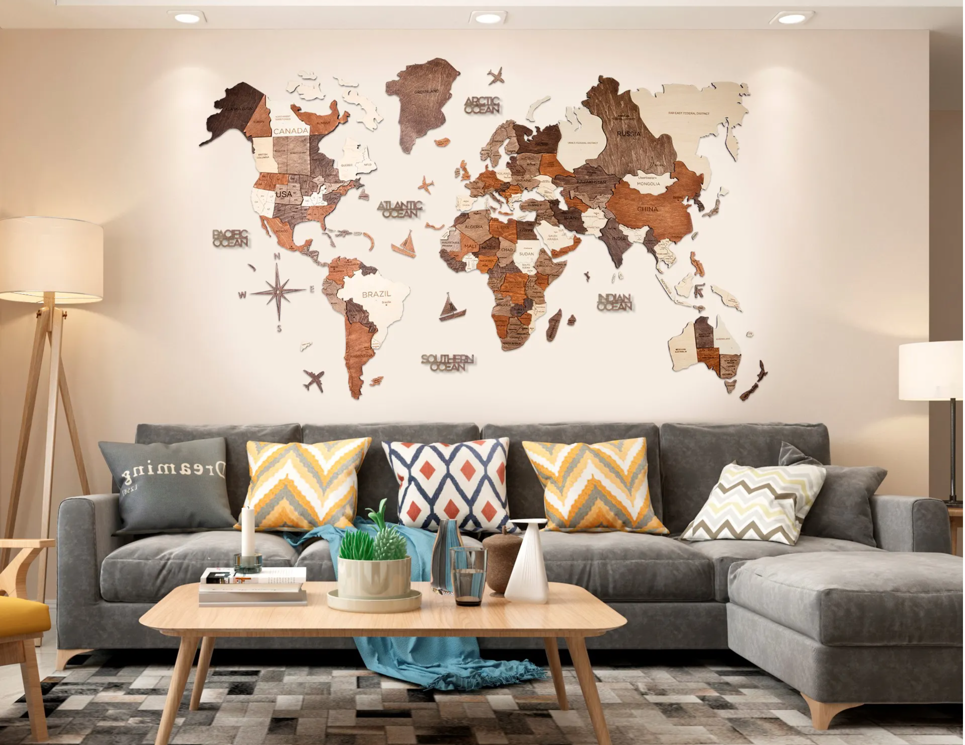 3D Wood World Map ブラック 壁掛け木製世界地図【翌日出荷 3D Wood World Map ブラック 壁掛け木製世界地図【翌日出荷