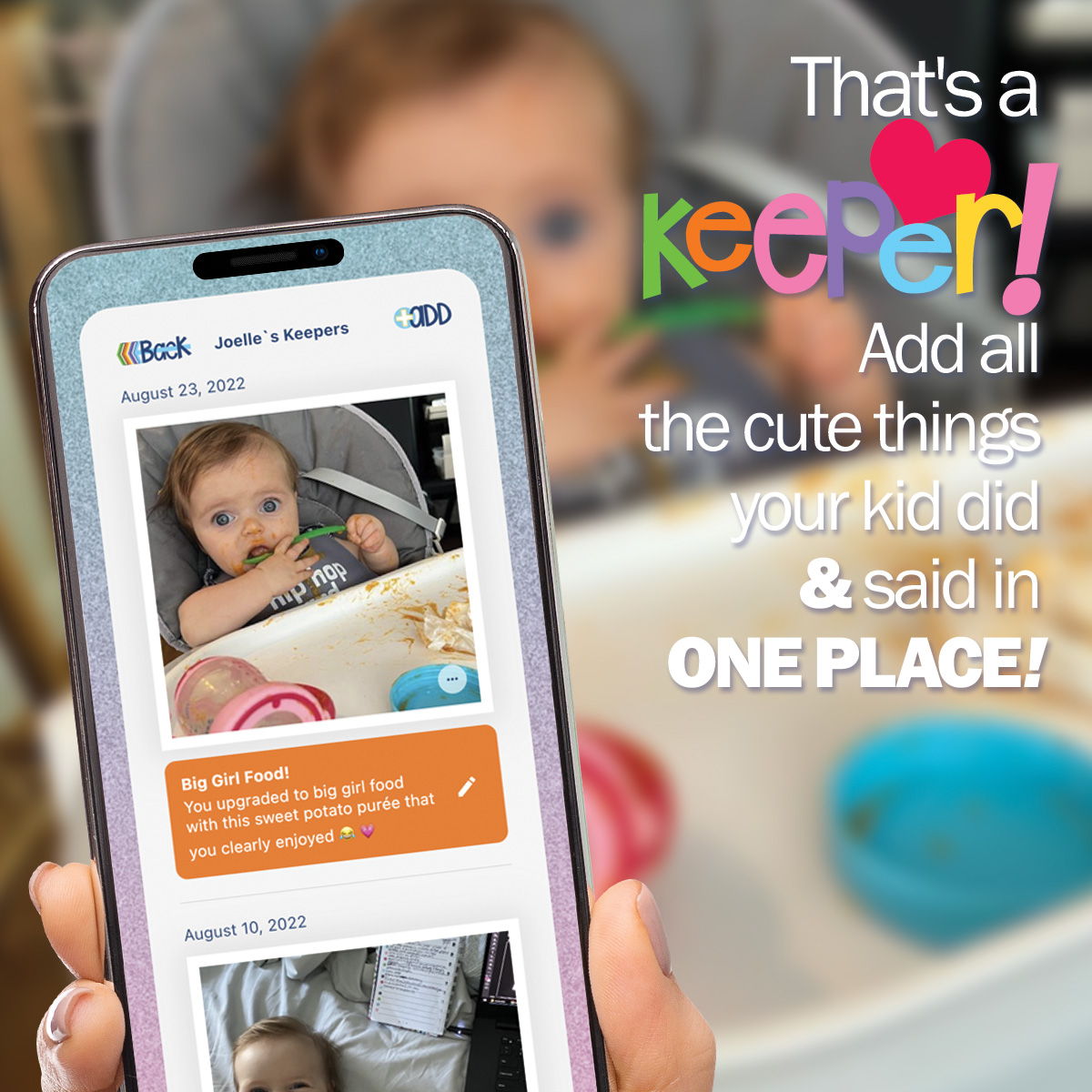 Add all the cute things they do and say in one place