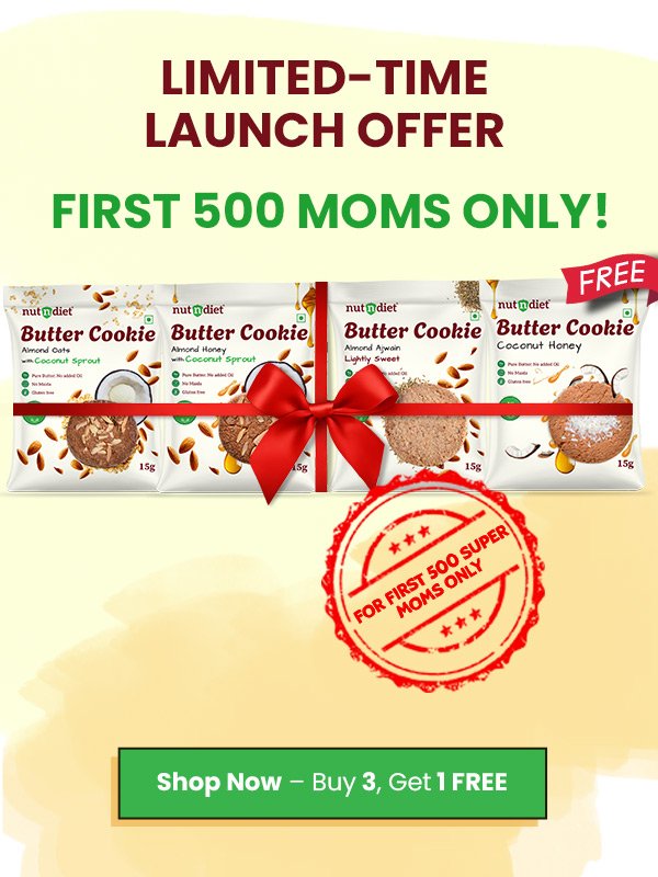 limited-time launch offer for the first 500 moms - Buy 3 Get 1 Free