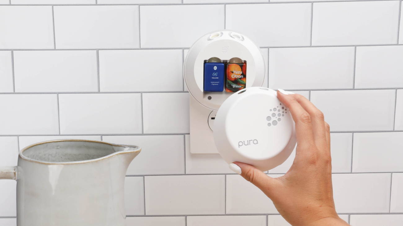 Pura device in kitchen