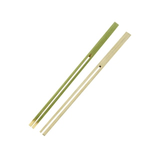 Two wide skewers with dual pronged tips
