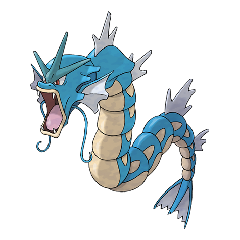 A photo of the pokemon gyarados