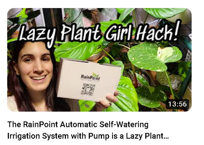 The RainPoint Automatic Self-Watering Irrigation System with Pump is a Lazy Plant Girls Dream!!