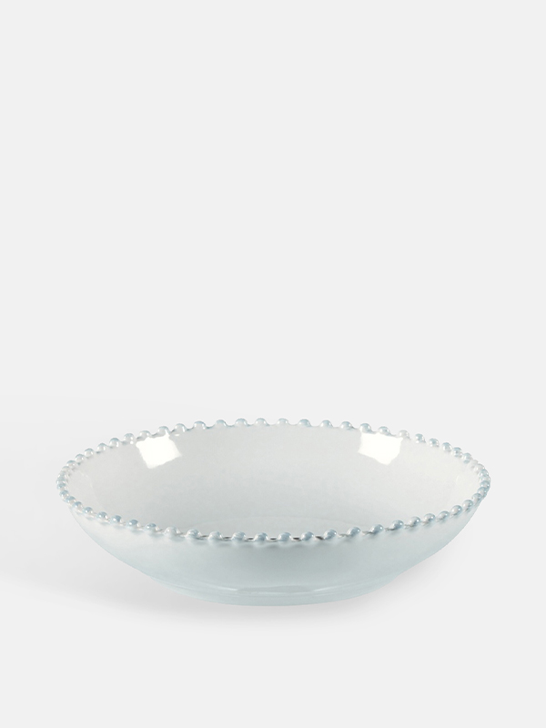 Pearl white pasta plate.