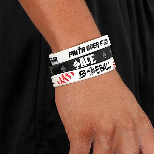 Inspirational Baseball Wristbands