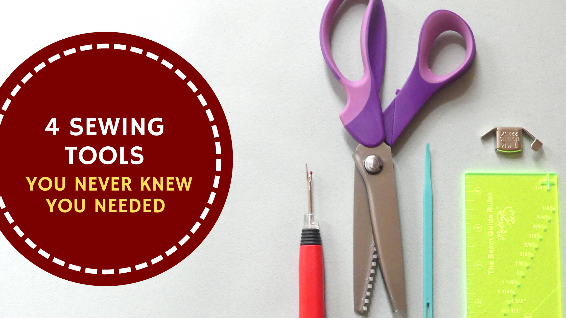 I got 4 new sewing tools and gadgets! Let's see what we think. 
