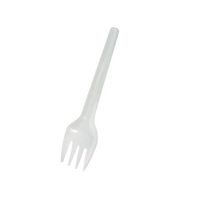 A folding clear mini fork