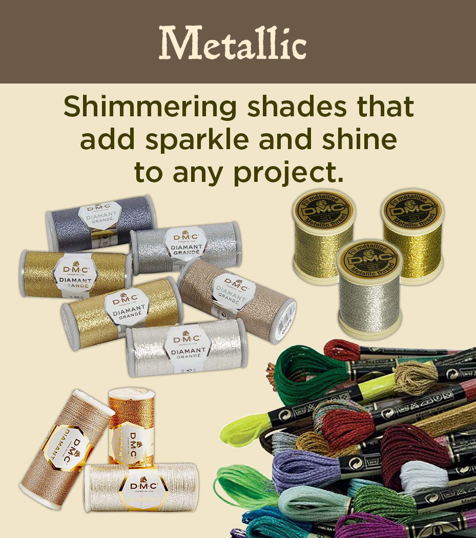 Metallic—Shimmering shades that add sparkle and shine to any project.
