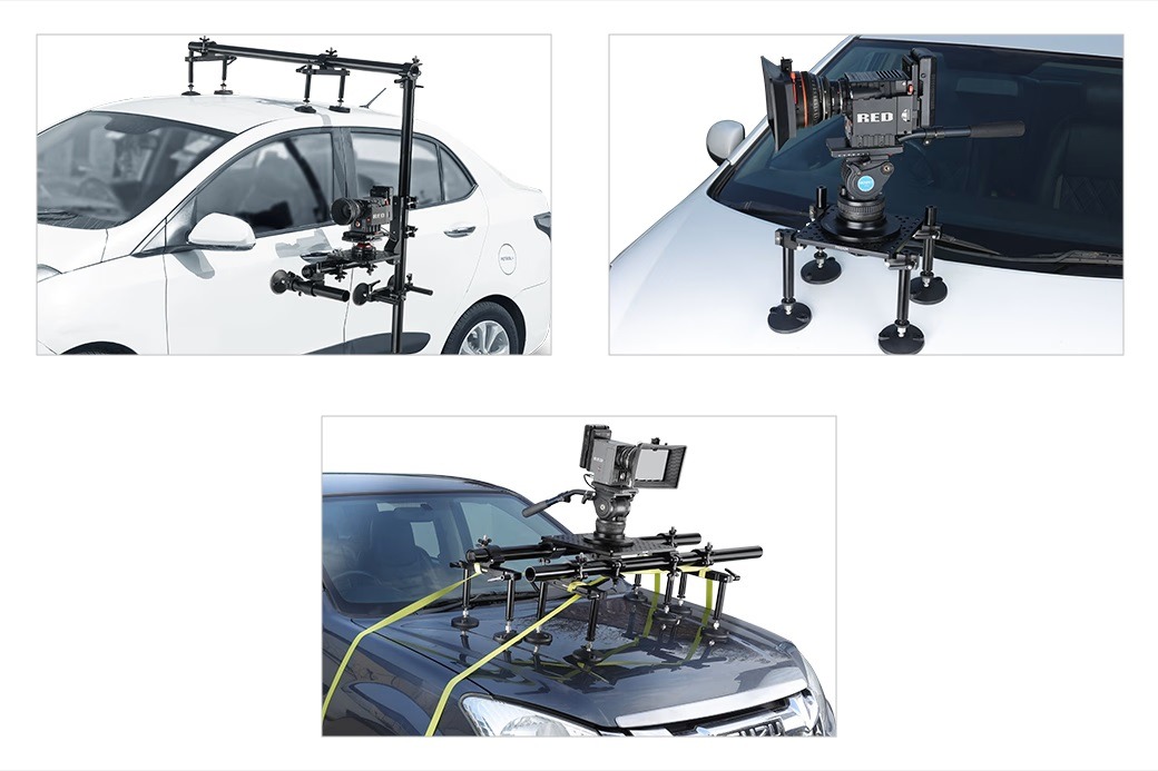 Proaim Scaff Tubes & Mitchell Camera Car Mount Grip Rigging Kit