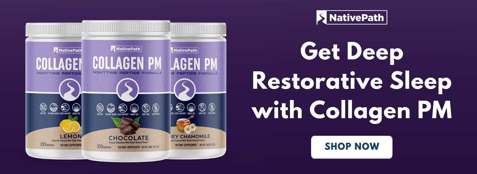 Get Deep Restorative Sleep with NativePath Collagen PM