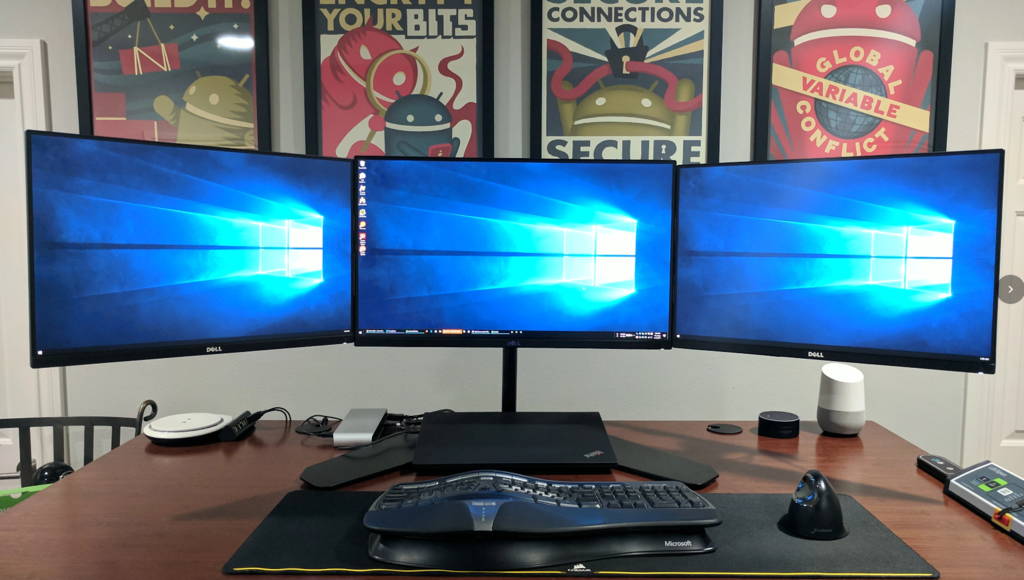 Triple Monitor Stand And Mount Setup Jestik Inc