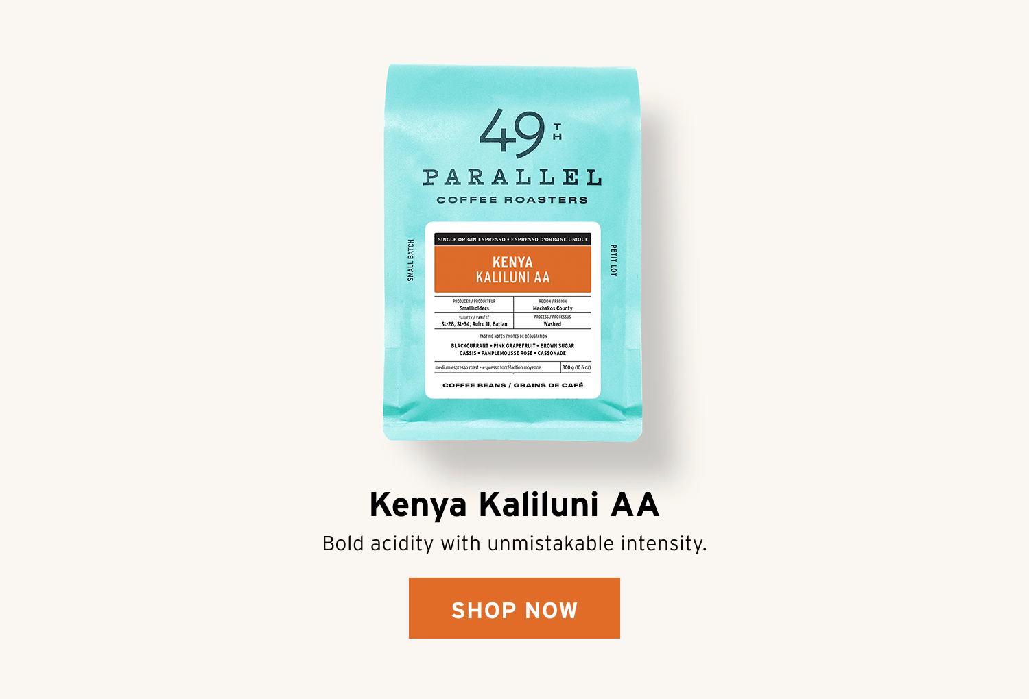 49th Parallel Coffee | Kenya Kaliluni AA Filter