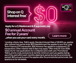 Promotional advertisement for a credit card with a $0 account fee.