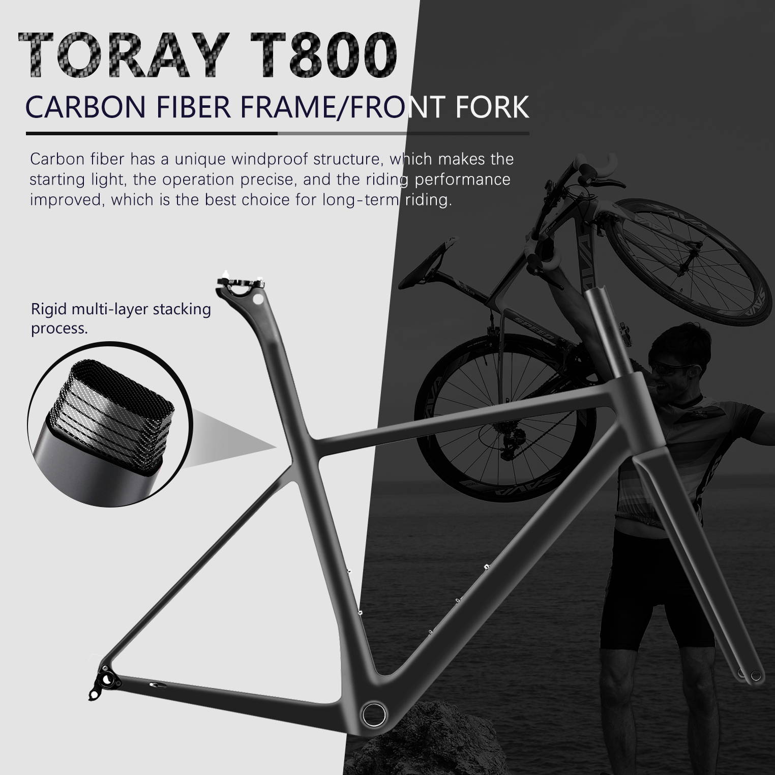 T800 carbon fiber frame-sava r09 carbon road bike 22speed