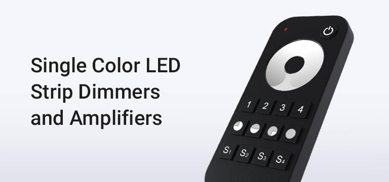 Pijl piek lade LED strip light dimmers - Dimmable single color LED strip lights