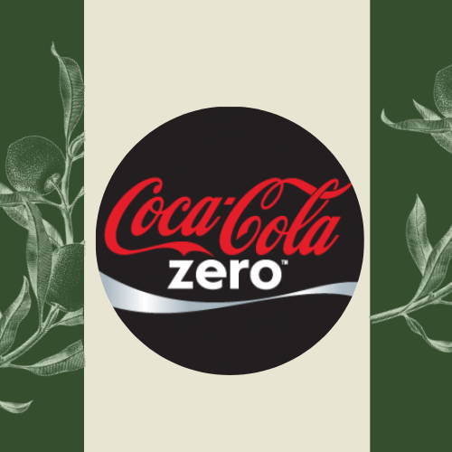 Graphic of coke zero logo
