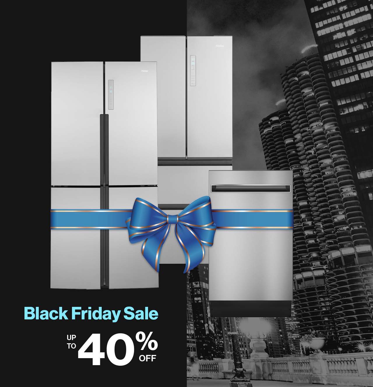 Haier Black Friday Sale. Save up to 40% off small-space kitchen appliances.