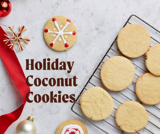 Holiday Coconut Cookies
